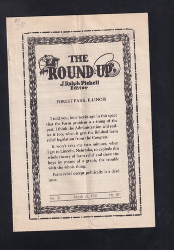1933 the round ralph - round-up, j